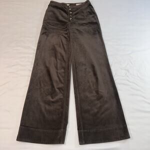 Pilcro and the Letterpress Anthropologie Pants Size 25 Brown Corduroy Wide Leg
